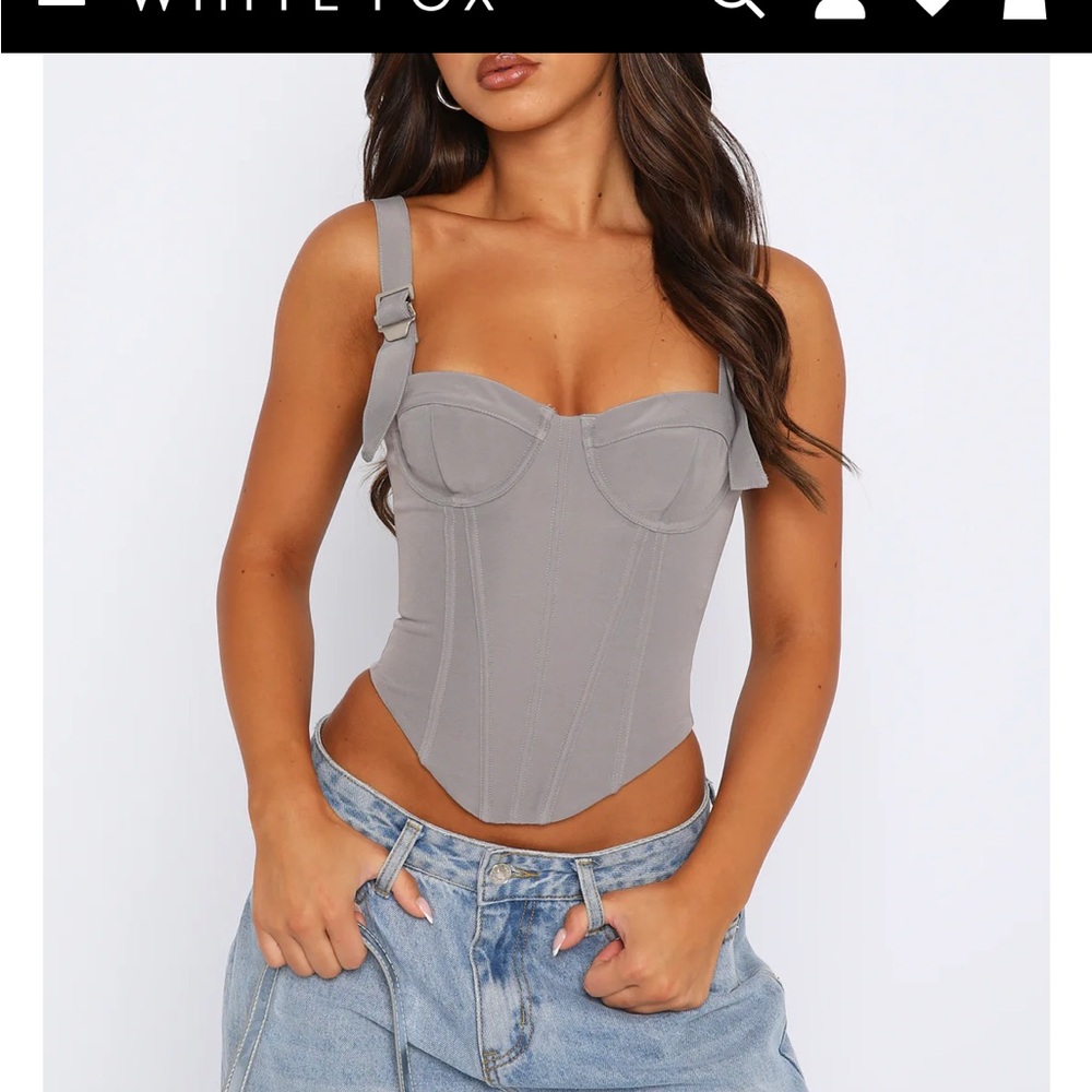 Easy On Me Bustier Slate